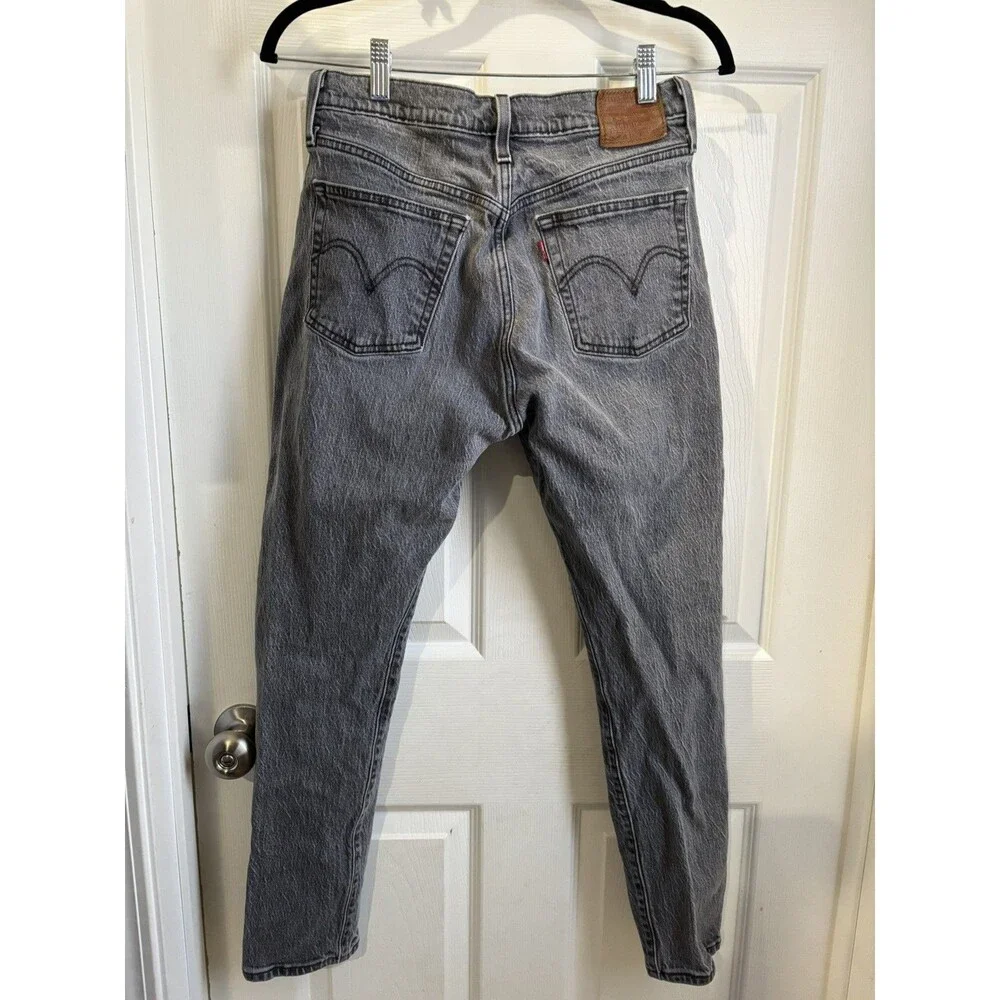 Levis 501 90s Jeans Men’s 27x28 Premium Charcoal Faded High Rise Straight Denim